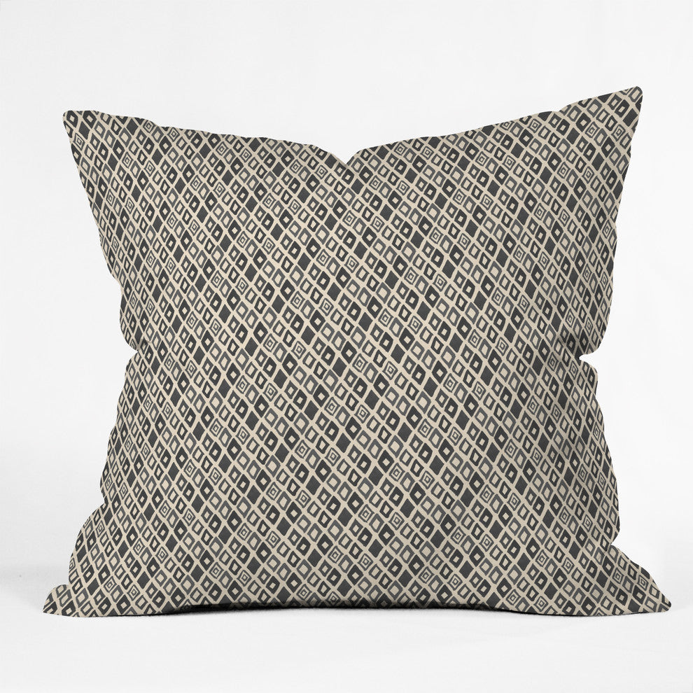 Deny Designs Cori Dantini Black Diamond Outdoor Throw Pillow