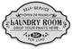 Dafina Rustic Laundry Sign