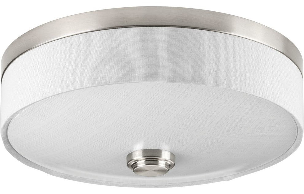 Progress Lighting 1-17W LED 3000K Flush Mount, Brushed Nickel
