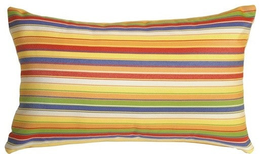 Sunbrella Castanet Beach Stripes Pillow, 12"x20"