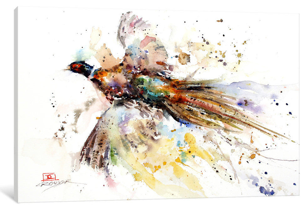 "Colorful Pheasant" by Dean Crouser, 18x12x1.5