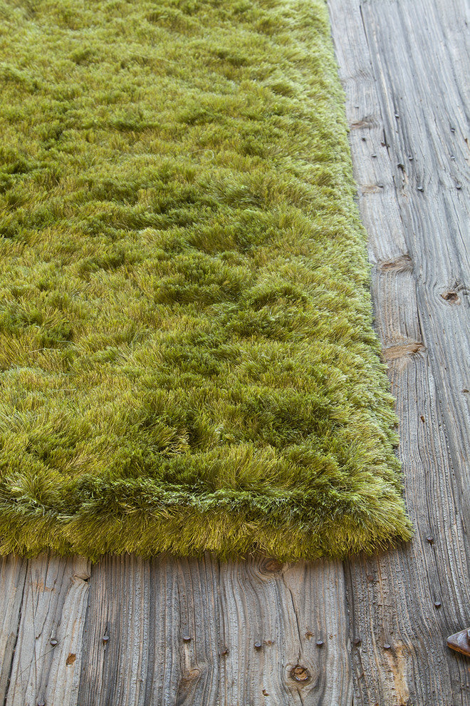 Naya Contemporary Area Rug, Green, 7'9"x10'6" Rectangle
