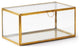Arwen Rectangular Display Box, Antique Brass, 11x6x5