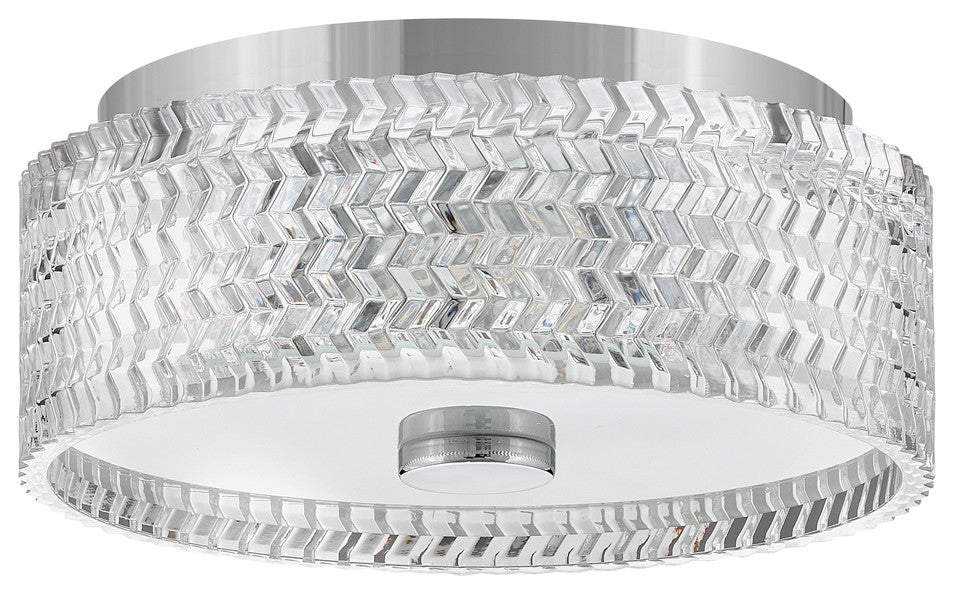 Hinkley Ellie 12" Small Flush Mount Ceiling Light, Chrome