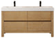 Cascadia Bathroom Vanity, Weathered Fir, 60", No Mirror