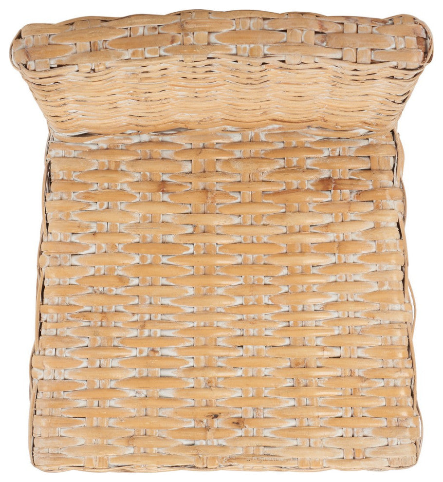 Safavieh Tobie Rattan Bar Stool, White Washed