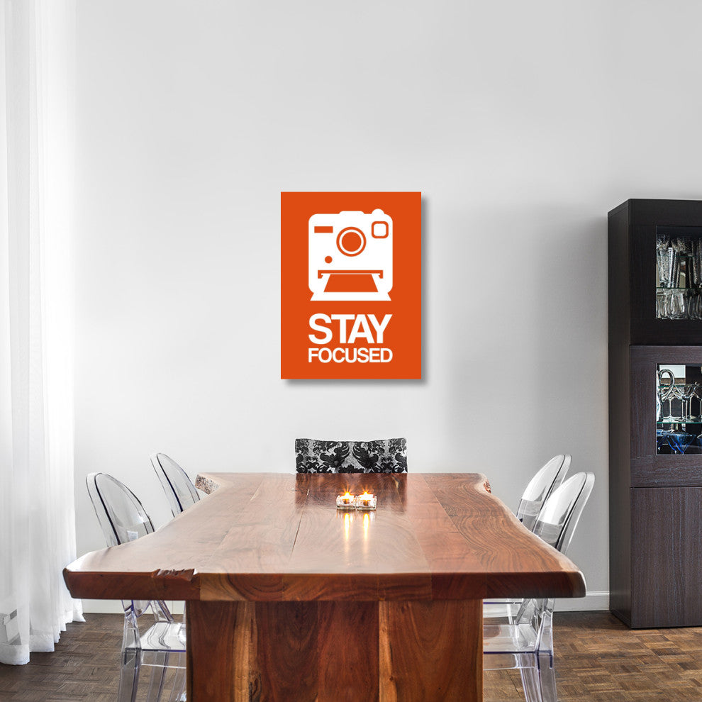 "Stay Focused Polaroid Camera Poster 3" Fine Art Print
