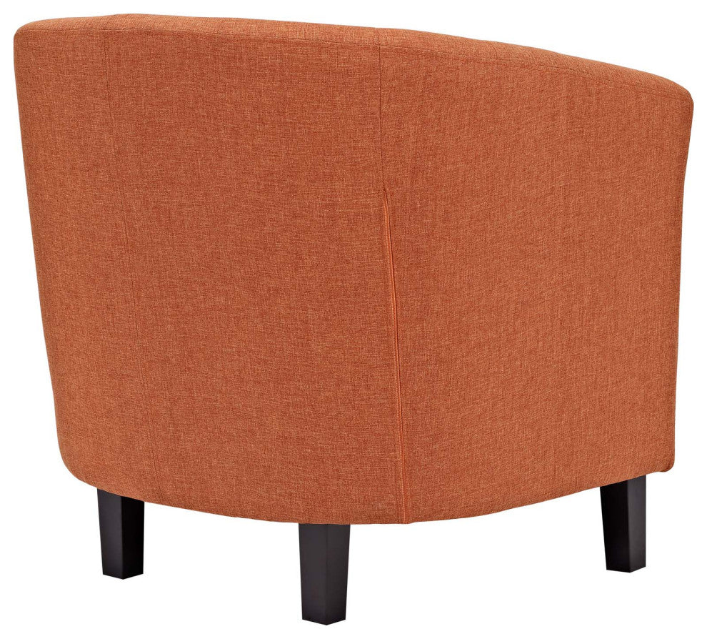 Prospect 2 Piece Upholstered Fabric Armchair Set, Orange