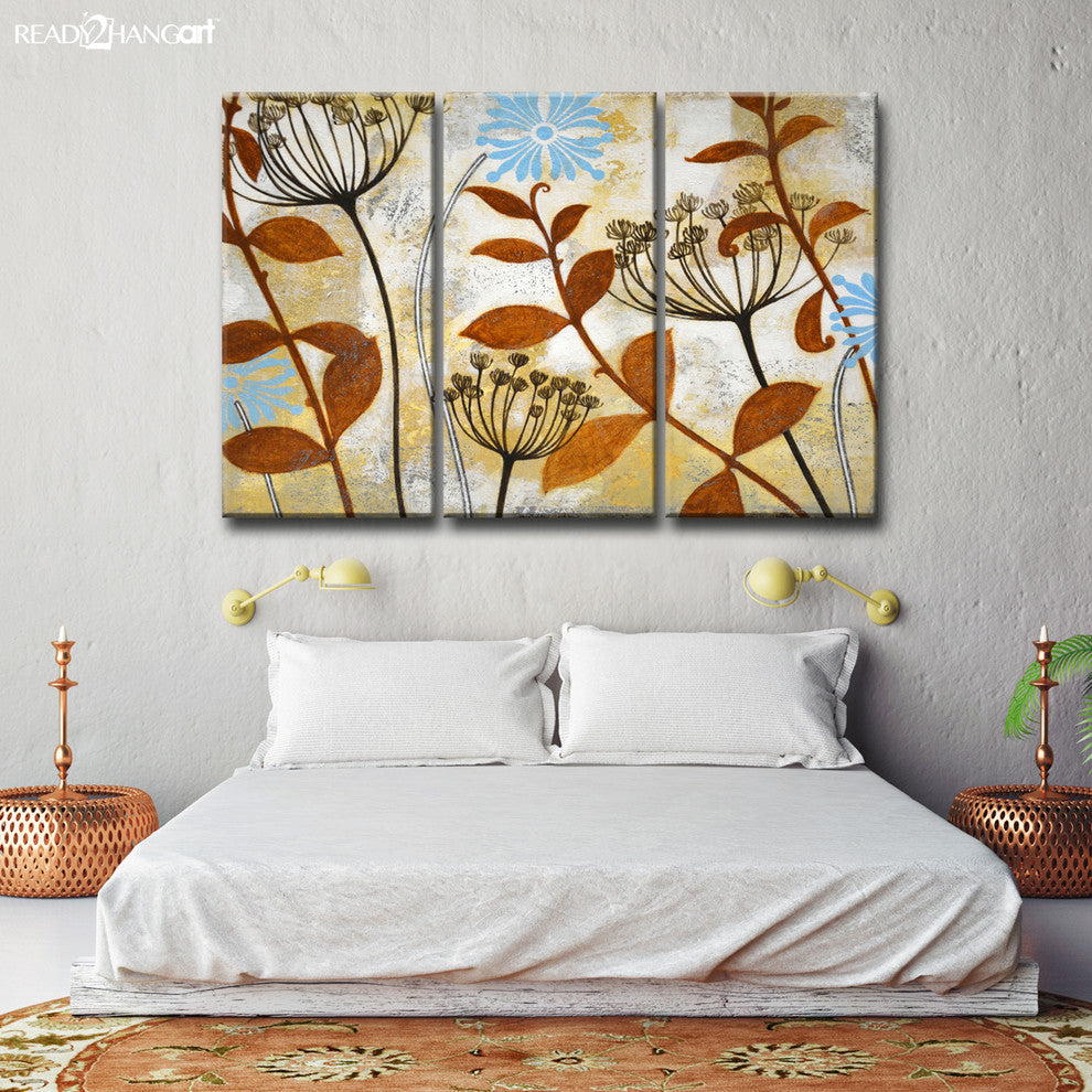Ready2HangArt 'Meadow Melody I/II' by Norman Wyatt Jr. 3 Piece Set, 12"x32"