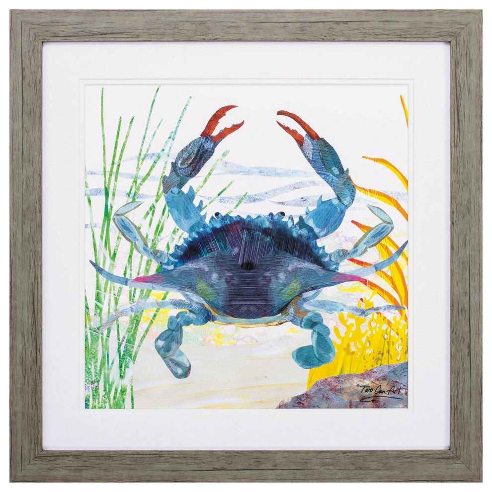 Sea Creature Crab Framed Art