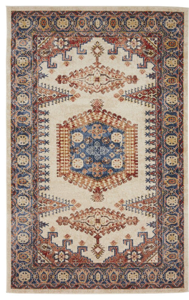 Unique Loom Cream Larissa Utopia 5' 0 x 8' 0 Area Rug
