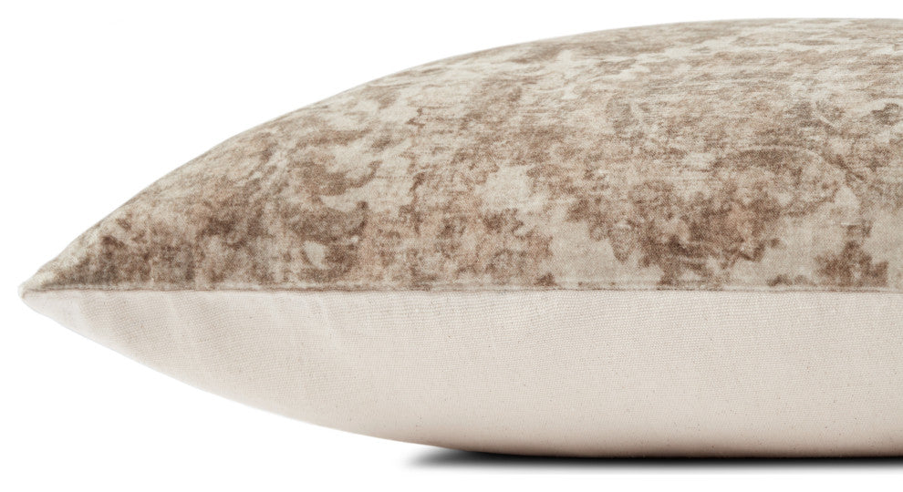 Loloi PLL0104 Natural 22'' x 22'' Cover, Down Pillow