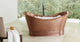 Euclid 6' Copper Freestanding Bathtub With No Overflow