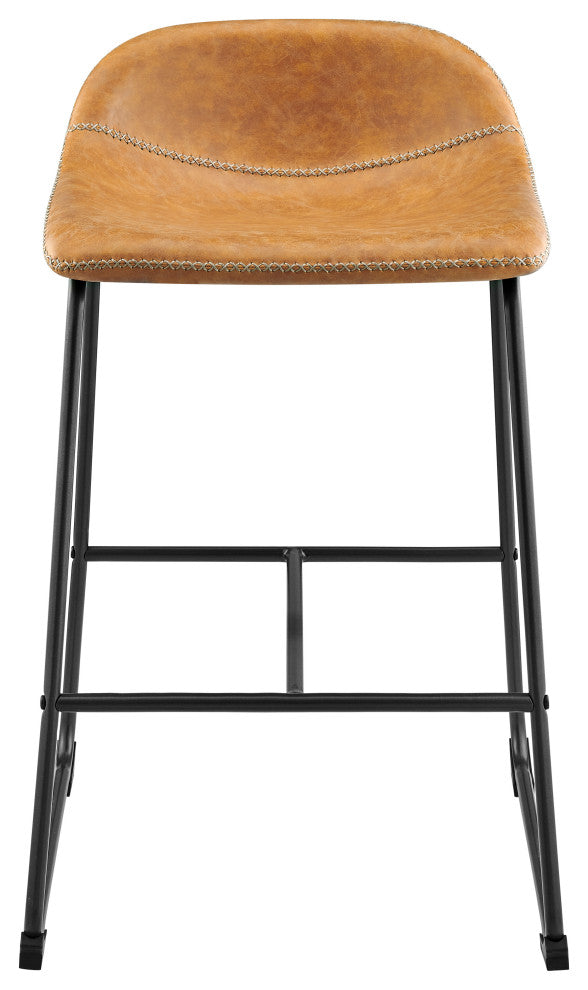 Leighton PU Counter Stool,, Set of 2