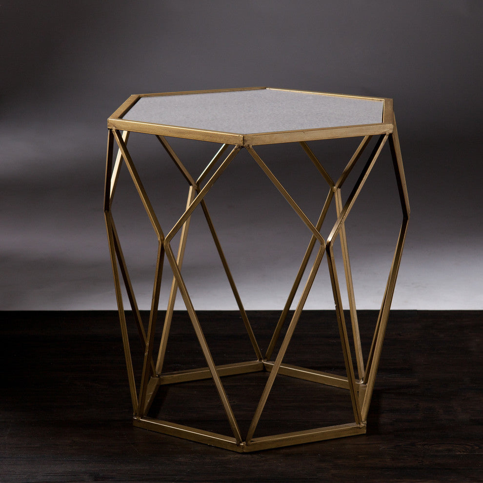 Lynne Geometric Accent Table