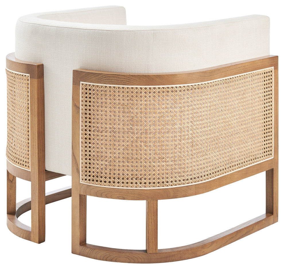 Velma Accent Arm Chair w/ Rattan