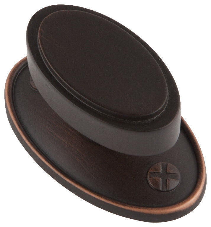 Sumner Street Home Hardware Ovaline Knob, Large, Oil Rubbed Bronze
