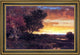 George Herbert McCord An Autumn Farmscape at Sunset Framed Canvas Print, 16"x24"