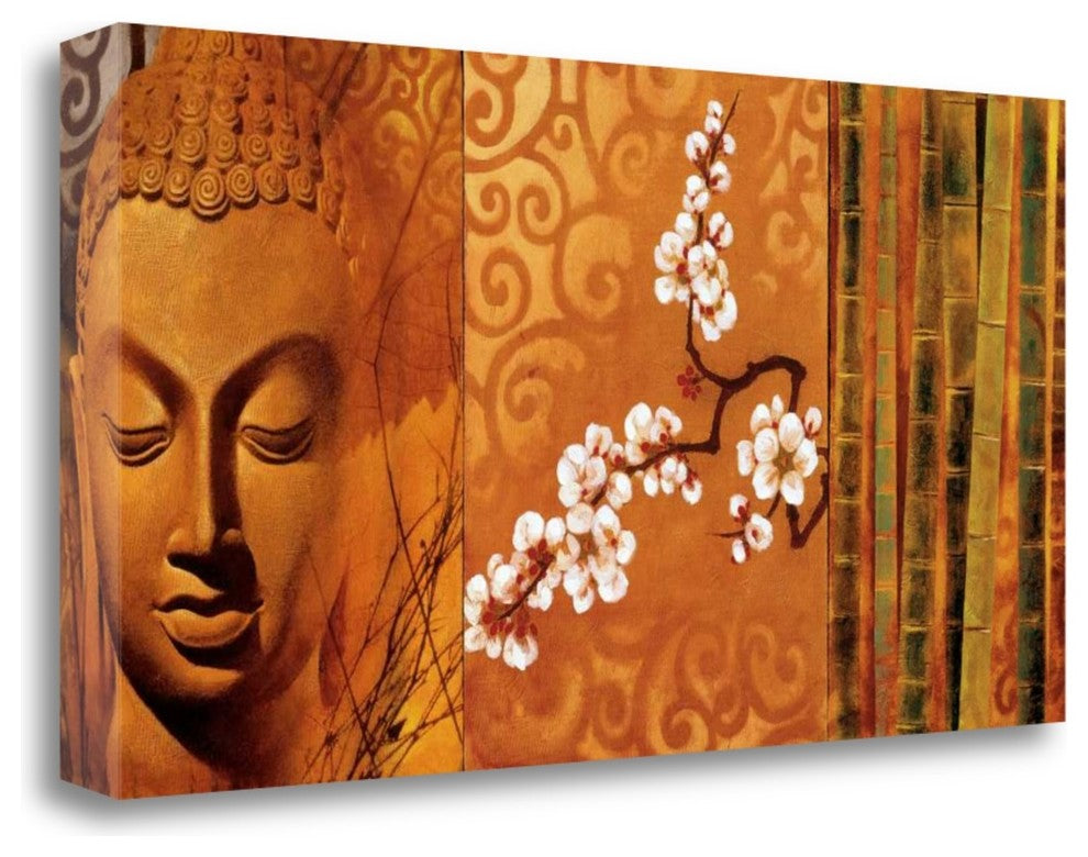 "Buddha Panel I" By Keith Mallett, Giclee Print on Gallery Wrap Canvas