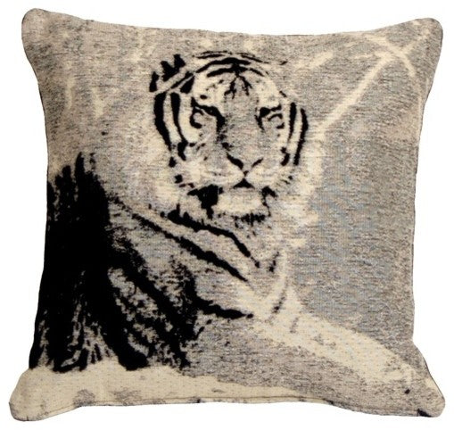 Pillow Decor - Tiger 17 x 17 Decorative Pillow