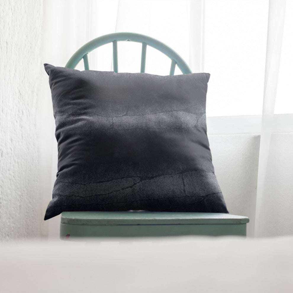 Plutus Blue Ink Furever Faux Fur Luxury Throw Pillow, Blue Ink, 12" x 20"