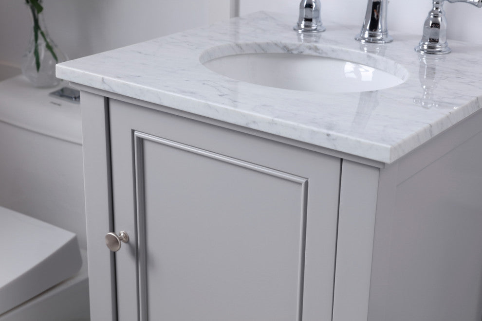 Matilda 19" Single Bathroom Vanity Set, Gray