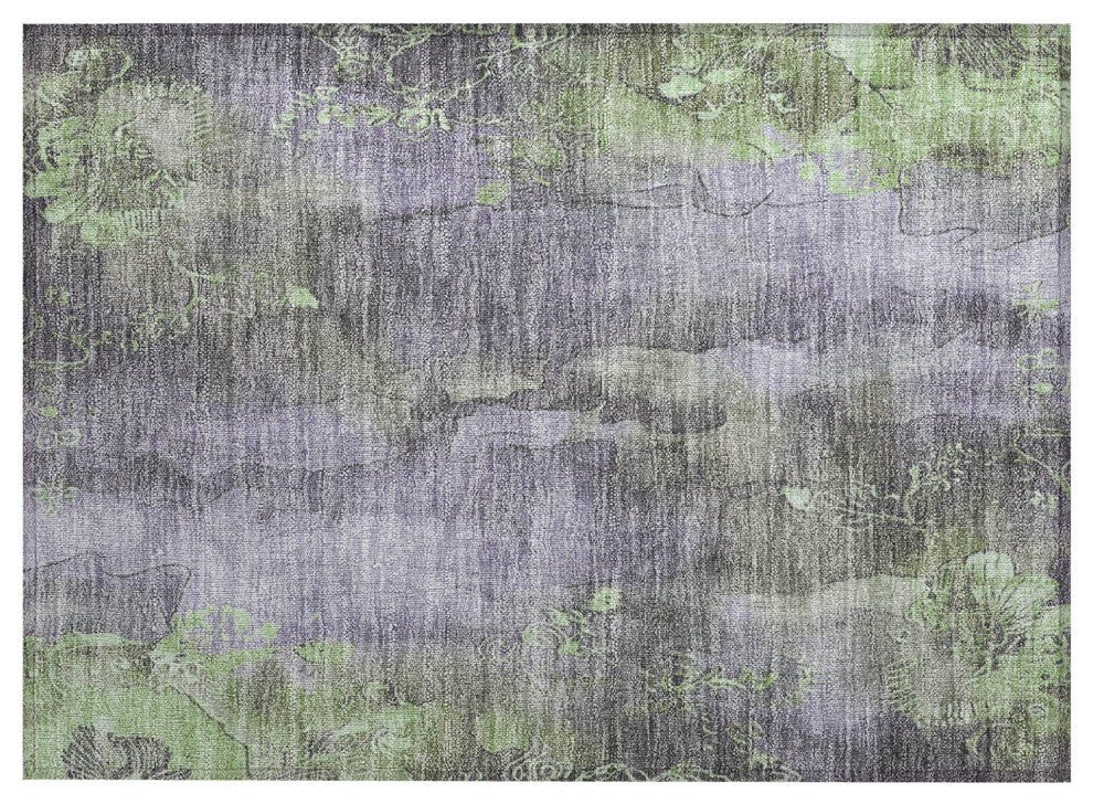 Machine Washable Indoor/Outdoor Chantille ACN1869 Violet 1'8" x 2'6" Rug