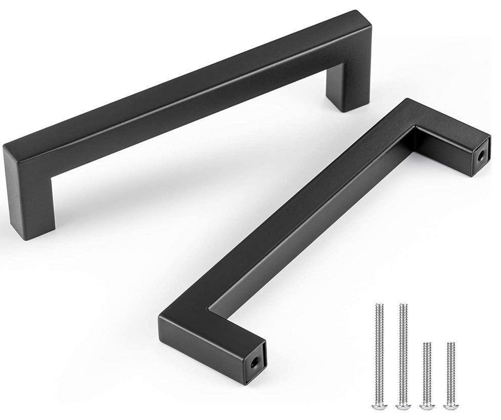 5.5 Inch Square Drawer Pulls Set, Set of 10