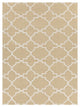 Davin Contemporary Area Rug, Yellow and Cream, 5'x7'
