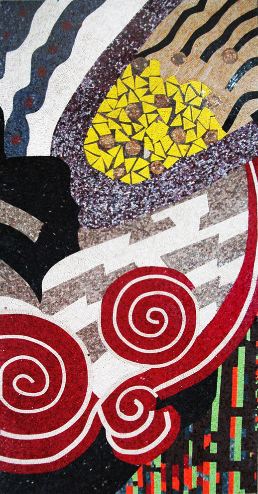 Abstract Mosaic Design - Color Mix, 31x59
