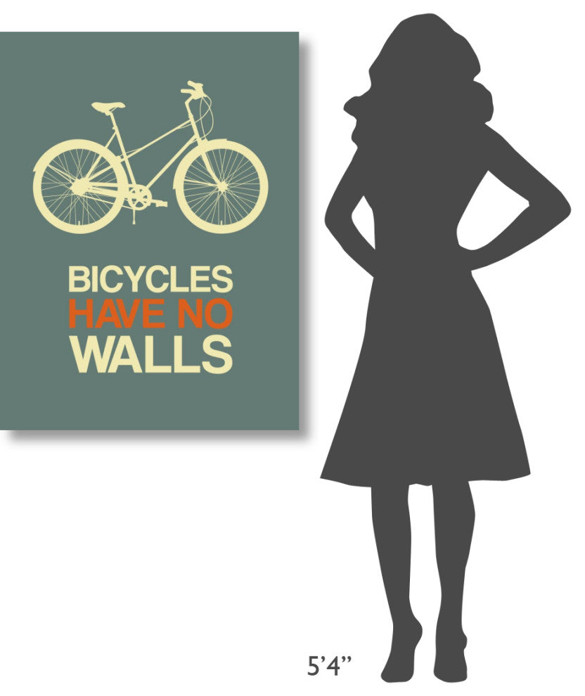 "Bicycles Have No Walls Poster 3" Fine Art Print