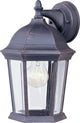 Builder Cast 1-Light Outdoor Wall Lantern, Rust Patina With Clear Glass