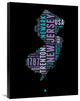 "New Jersey Word Cloud 1" Fine Art Print