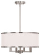 Park Ridge Chandelier, Brushed Nickel