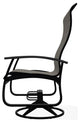 Belle Isle Sling Outdoor Swivel Rocker, Storm/Black