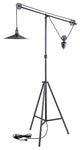 Modern Urban Contemporary Floor Lamp, Silver Steel