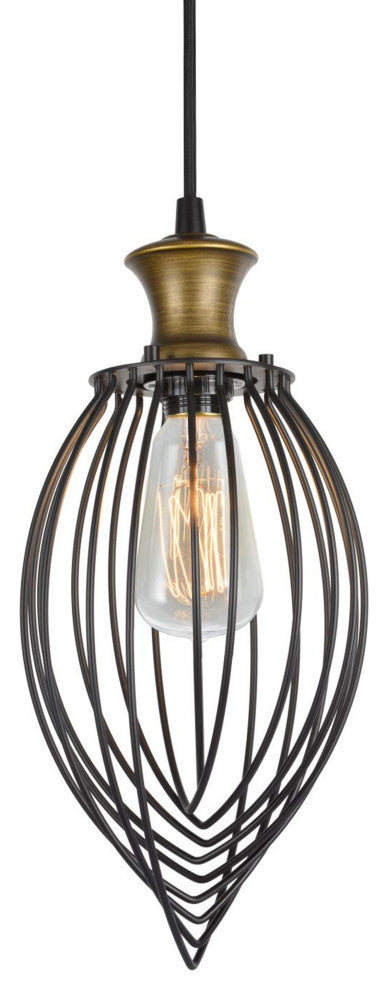 61049, 1-Light Hanging Mini Pendant Ceiling Light, 7" Wide, Oil Rubbed Bronze
