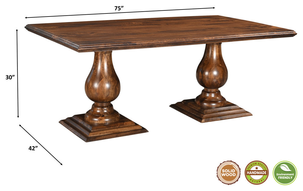 Noah 7-piece Solid Wood Dining Set