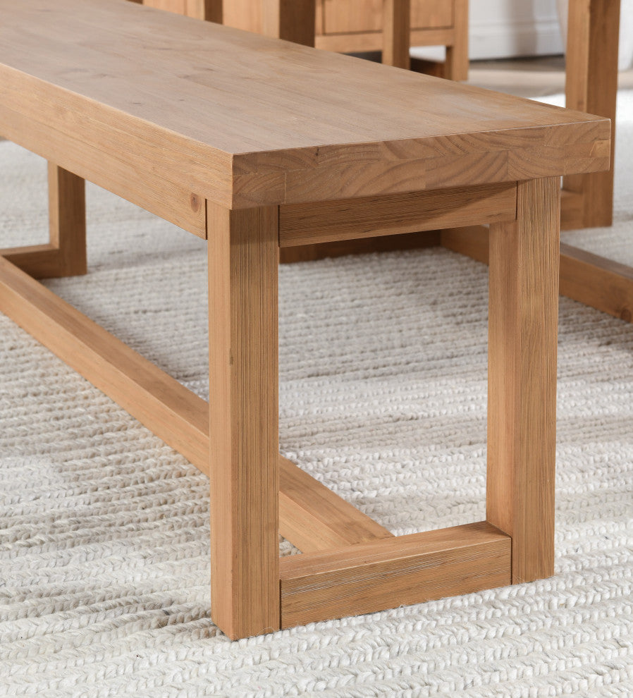 Fenmore Dining Bench Natural by Kosas Home