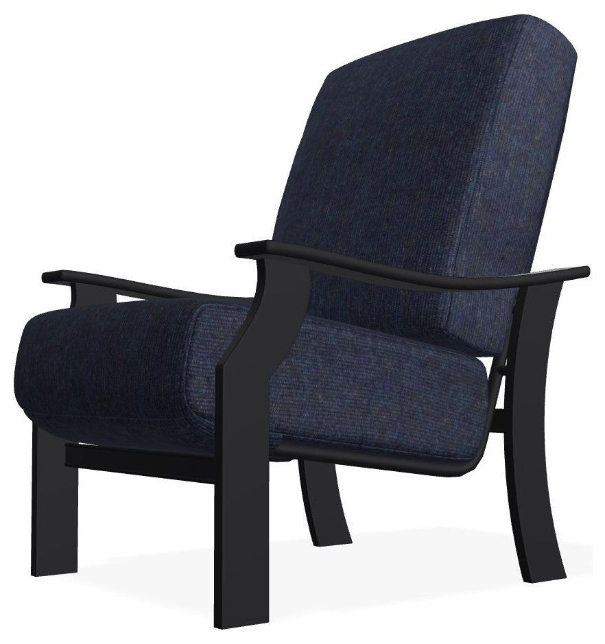 St. Catherine Deep Seat Outdoor Armchair, Indigo/Black