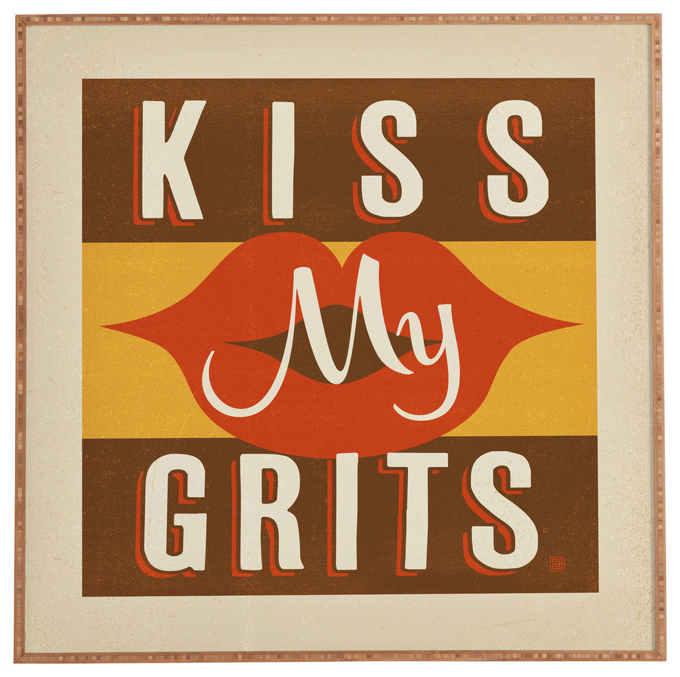 Anderson Design Group Kiss My Grits Framed Wall Art