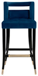 Hart Navy Velvet Counter Stool - Navy