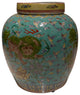Teal Lion Jar