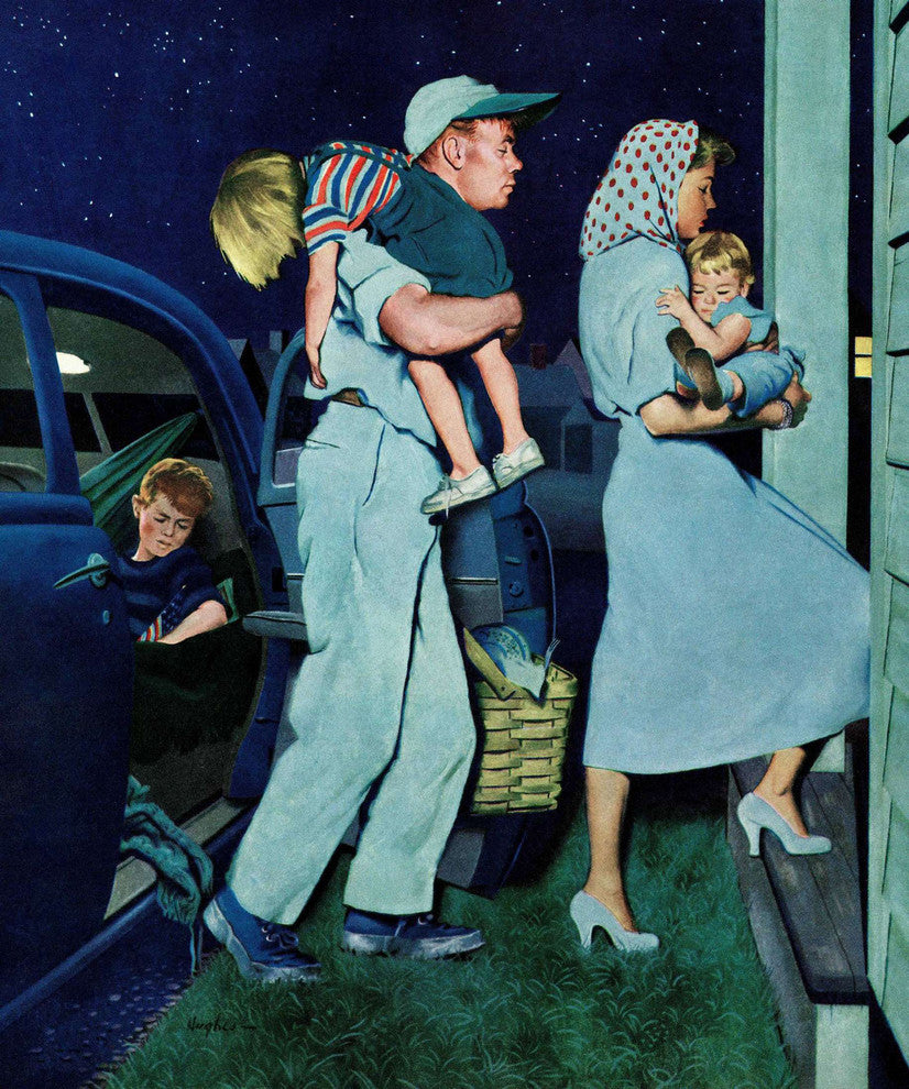"Home at Last" Painting Print on Canvas by George Hughes