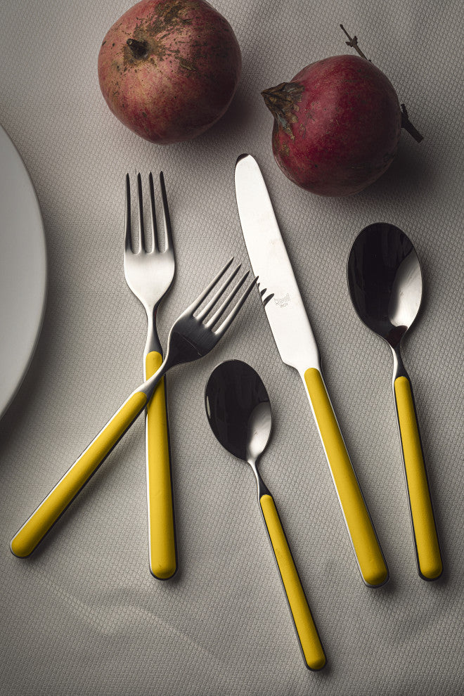 Fantasia Flatware Set, Yellow, 20 Pcs.