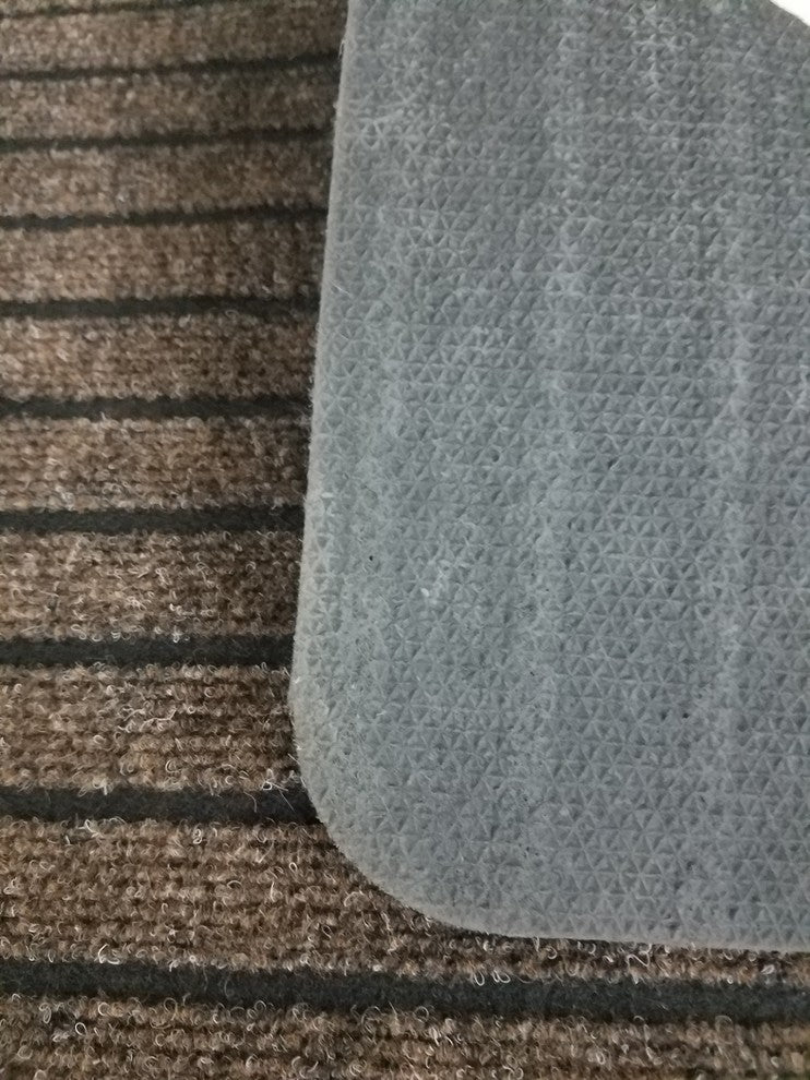 Outdoor Front Door Mat Chloe Polypropylene Latex Rug 24x16 Brown
