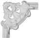 7 7/8"W  x 7 7/8"H x  3/4"P Ashford II Panel Moulding Corner