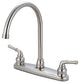 Accent Two Handle Kitchen Faucet, PVD Brushed Nickel