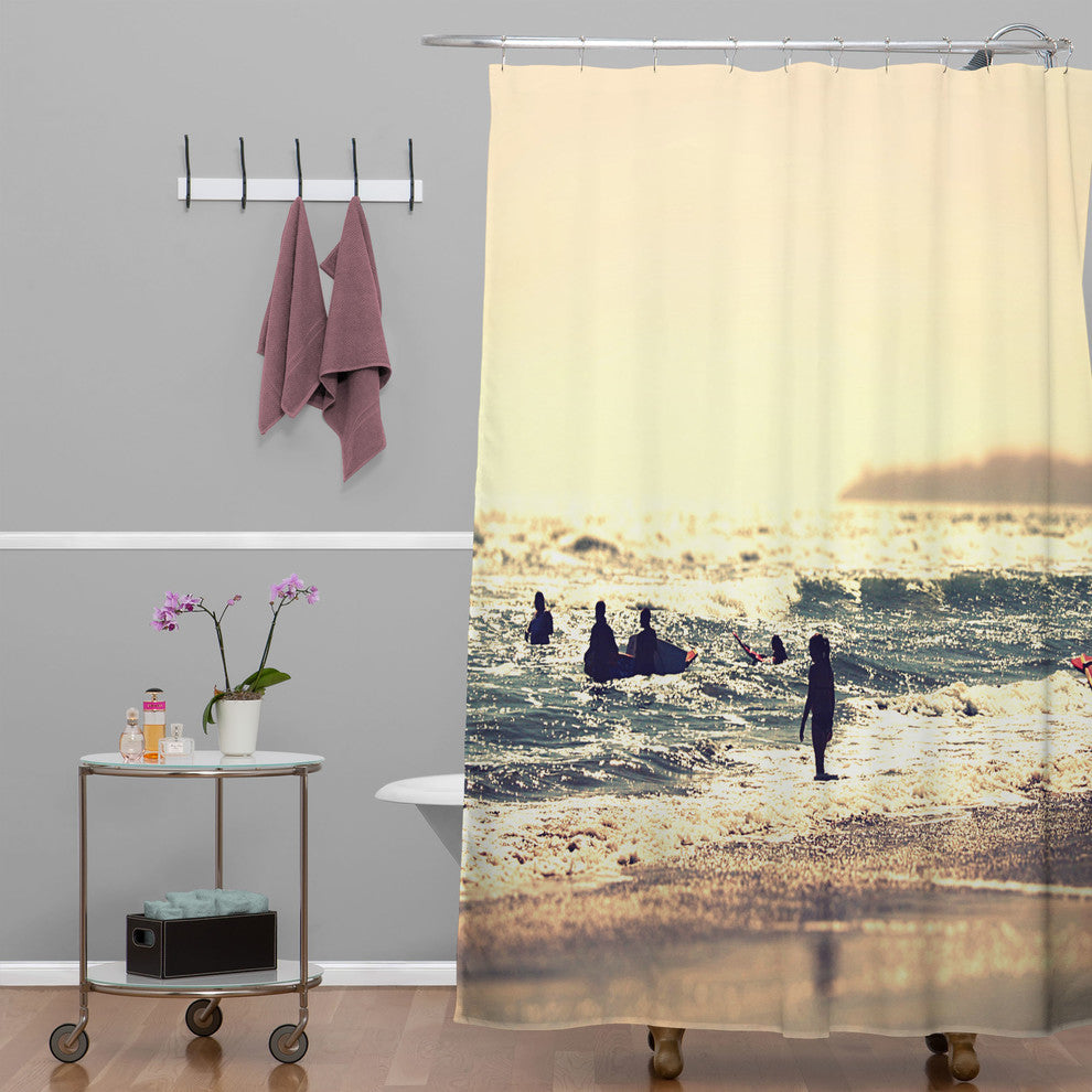 Deny Designs Shannon Clark Sunset Surfers Shower Curtain