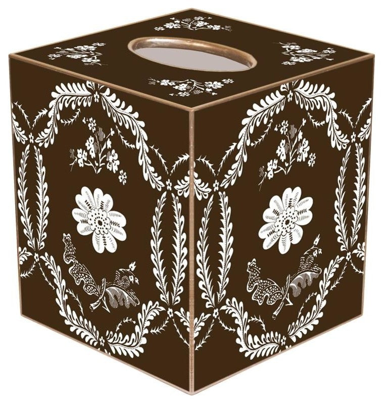 TB467 - Brown Provencial Tissue Box Cover